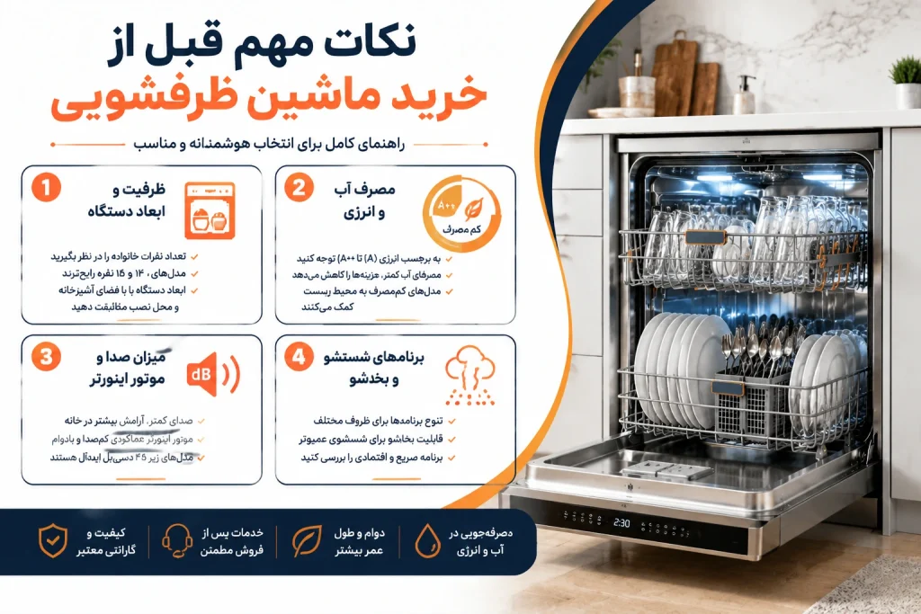 قبل خرید ظرفشویی چه نکاتی را رعایت کنیم