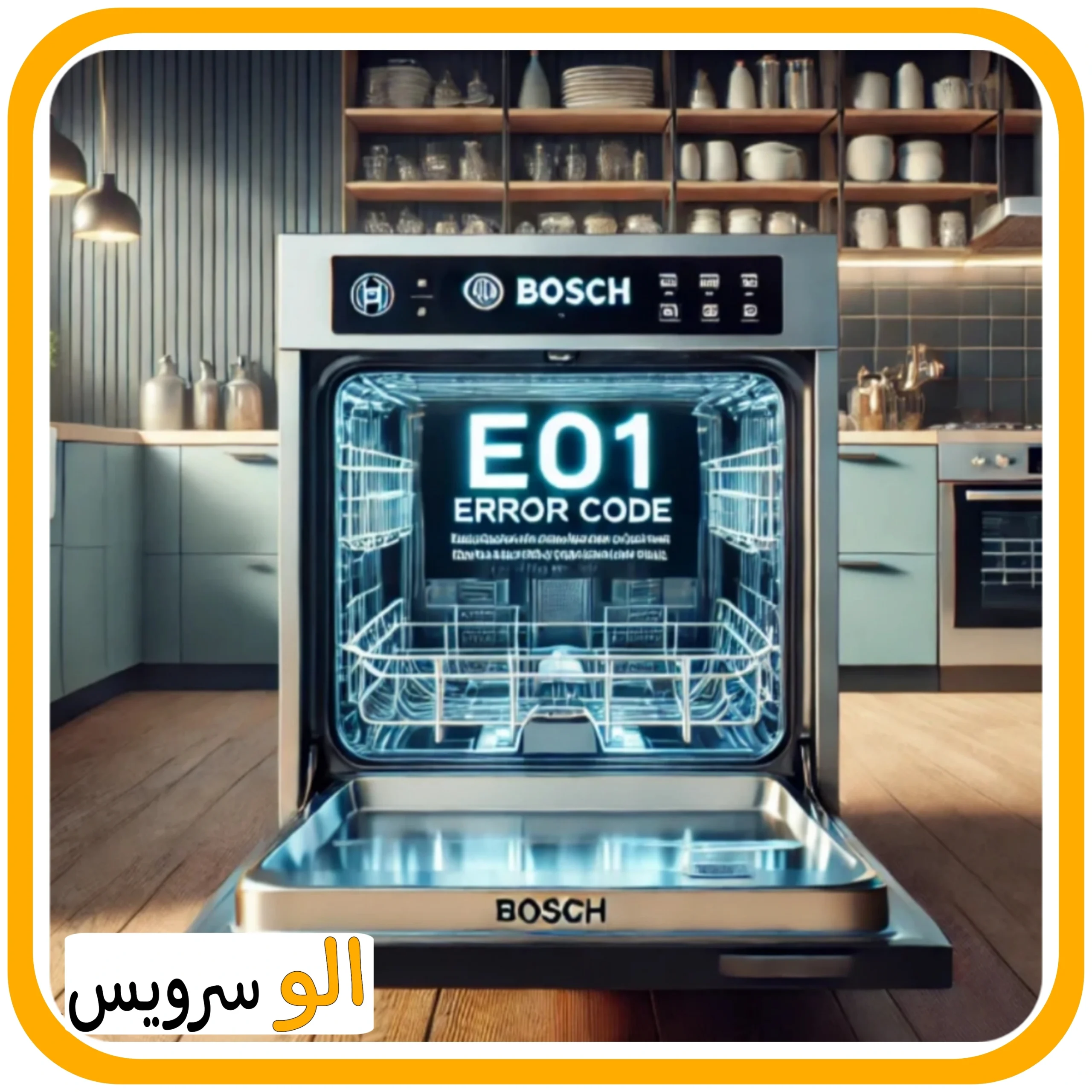 1ارور e01 ظرفشویی بوش